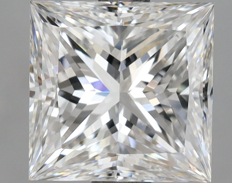 2.64 Carat Princess Shaped, Ideal Cut, E Color, VVS2 Clarity, IGI Certified Lab Grown Diamond
