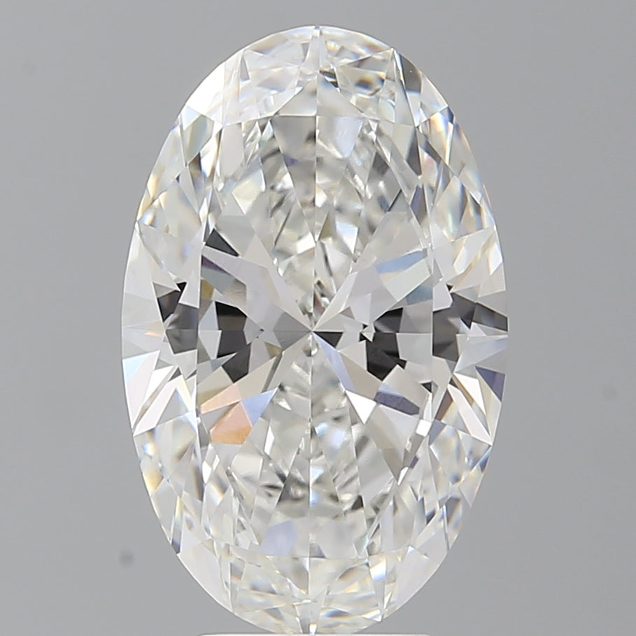 5.50 Carat Oval Shaped, Excellent Cut, F Color, VVS2 Clarity, IGI Certified Lab Grown Diamond