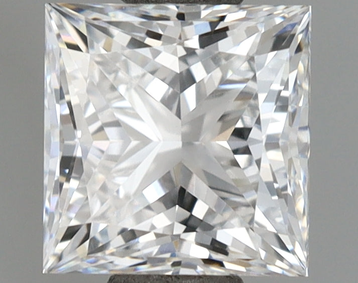 1.08 Carat Princess Shaped, Ideal Cut, D Color, VVS1 Clarity, IGI Certified Lab Grown Diamond