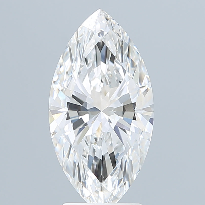 3.10 Carat Marquise Shaped, Ideal Cut, E Color, VVS2 Clarity, IGI Certified Lab Grown Diamond