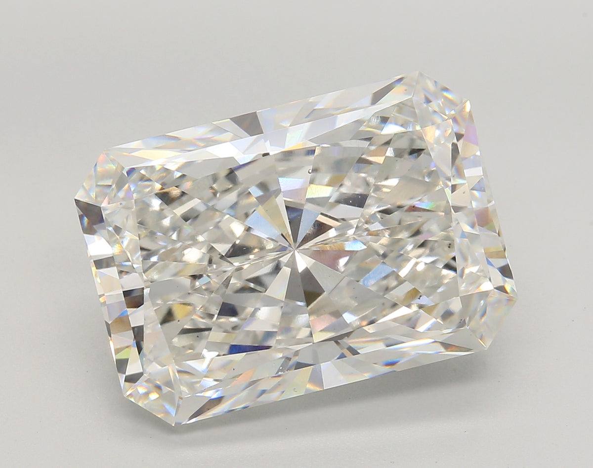 14.51 Carat Radiant Shaped, Ideal Cut, F Color, VS1 Clarity, IGI Certified Lab Grown Diamond