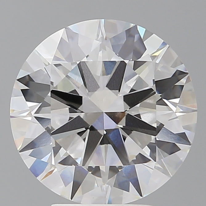 4.54 Carat Round Shaped, Excellent Cut, F Color, VVS2 Clarity, IGI Certified Lab Grown Diamond