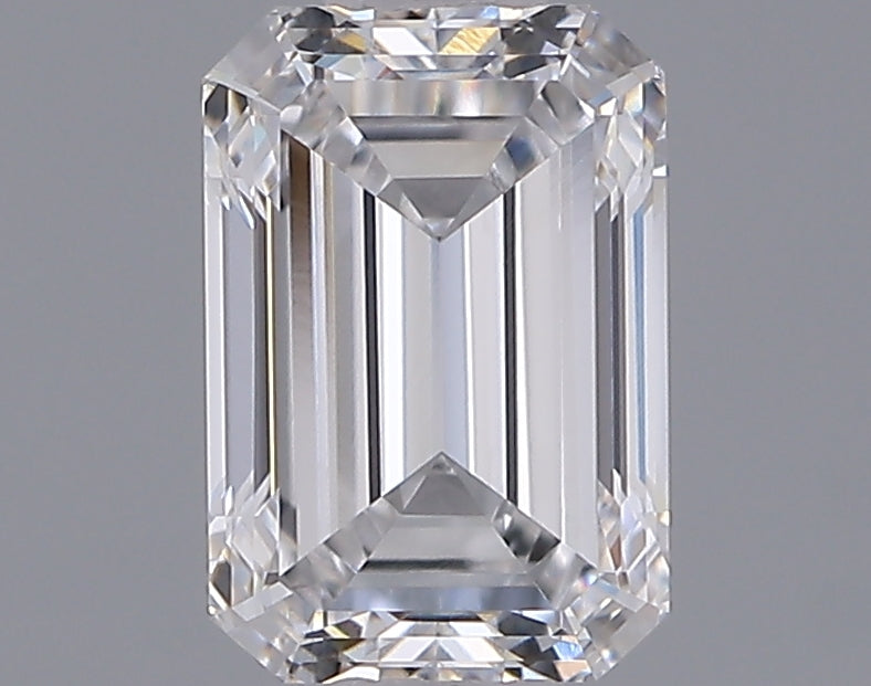1.00 Carat Emerald Shaped, Ideal Cut, D Color, VVS1 Clarity, IGI Certified Lab Grown Diamond