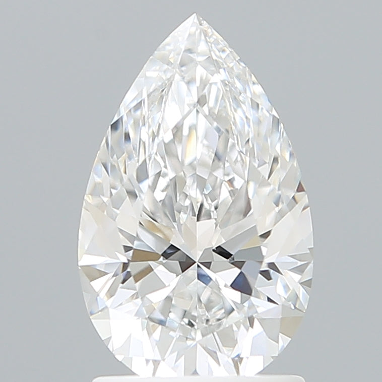 1.65 Carat Pear Shaped, Ideal Cut, D Color, VVS2 Clarity, IGI Certified Lab Grown Diamond