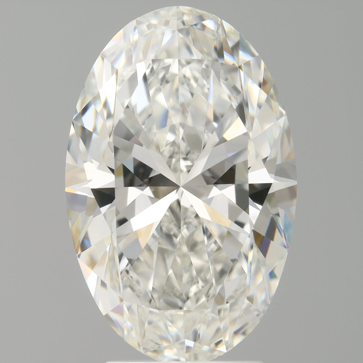 4.10 Carat Oval Shaped, Ideal Cut, F Color, VVS2 Clarity, IGI Certified Lab Grown Diamond