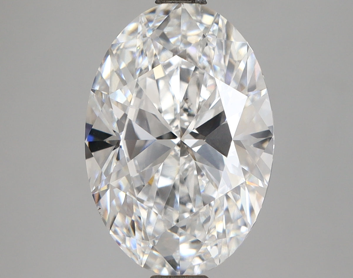 4.10 Carat Oval Shaped, Ideal Cut, D Color, VVS1 Clarity, IGI Certified Lab Grown Diamond