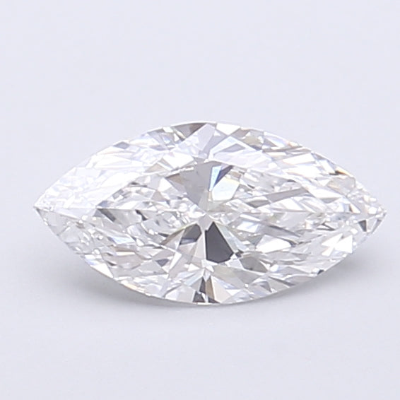 0.64 Carat Marquise Shaped, Very Good Cut, D Color, VVS2 Clarity, IGI Certified Lab Grown Diamond