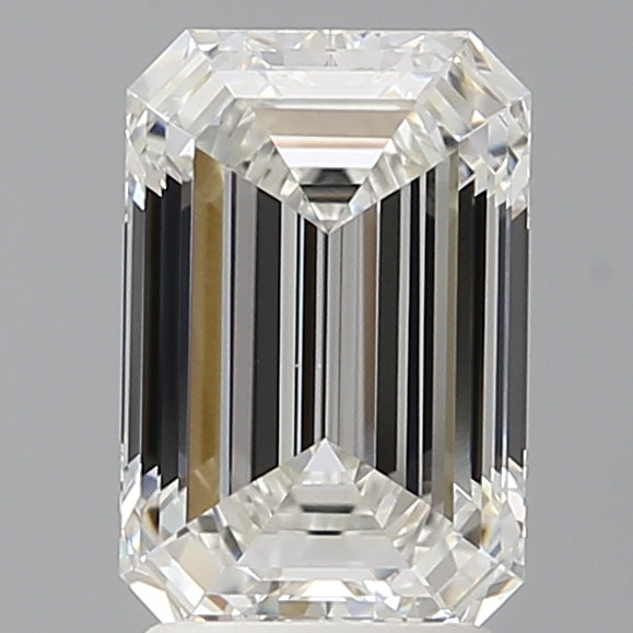 2.60 Carat Emerald Shaped, Ideal Cut, F Color, VVS2 Clarity, IGI Certified Lab Grown Diamond