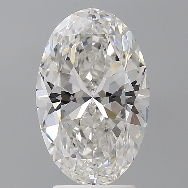 3.57 Carat Oval Shaped, Ideal Cut, F Color, VVS2 Clarity, IGI Certified Lab Grown Diamond