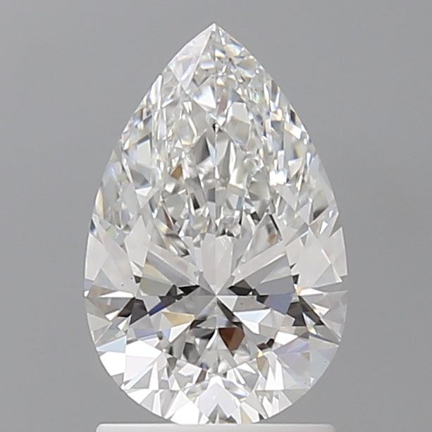 1.59 Carat Pear Shaped, Ideal Cut, D Color, VS1 Clarity, IGI Certified Lab Grown Diamond