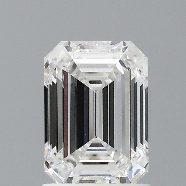 1.47 Carat Emerald Shaped, Ideal Cut, E Color, VVS2 Clarity, IGI Certified Lab Grown Diamond
