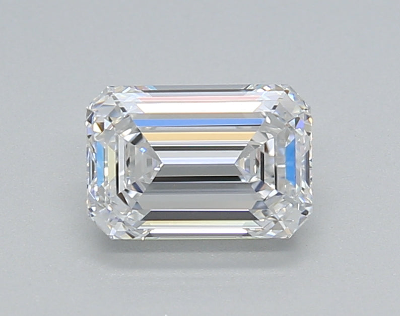 1.02 Carat Emerald Shaped, Ideal Cut, D Color, VVS2 Clarity, GIA Certified Lab Grown Diamond