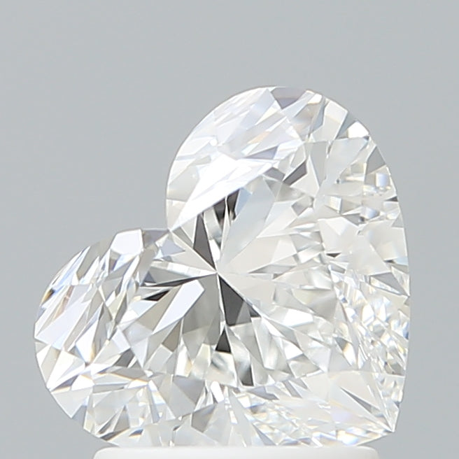 1.86 Carat Heart Shaped, Ideal Cut, D Color, VVS2 Clarity, IGI Certified Lab Grown Diamond