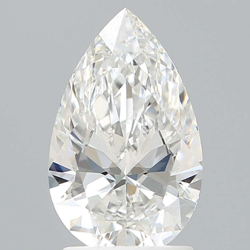 1.88 Carat Pear Shaped, Ideal Cut, E Color, VVS2 Clarity, IGI Certified Lab Grown Diamond