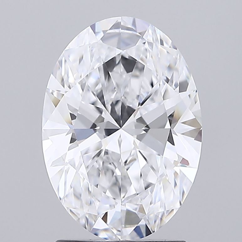 2.00 Carat Oval Shaped, Ideal Cut, D Color, VVS1 Clarity, IGI Certified Lab Grown Diamond