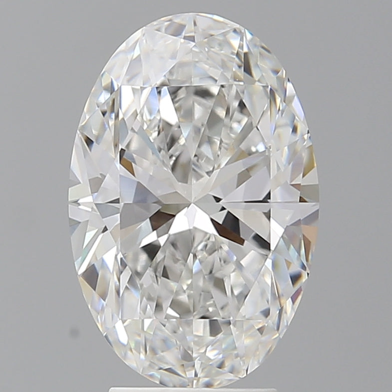 4.10 Carat Oval Shaped, Ideal Cut, E Color, VVS2 Clarity, IGI Certified Lab Grown Diamond