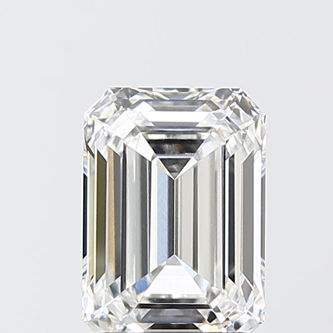 2.54 Carat Emerald Shaped, Ideal Cut, E Color, VVS2 Clarity, IGI Certified Lab Grown Diamond
