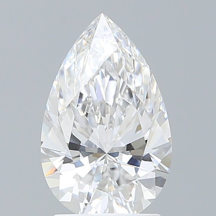 2.10 Carat Pear Shaped, Ideal Cut, E Color, VVS2 Clarity, IGI Certified Lab Grown Diamond