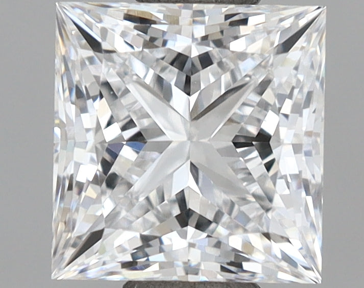 1.06 Carat Princess Shaped, Ideal Cut, D Color, VVS1 Clarity, IGI Certified Lab Grown Diamond
