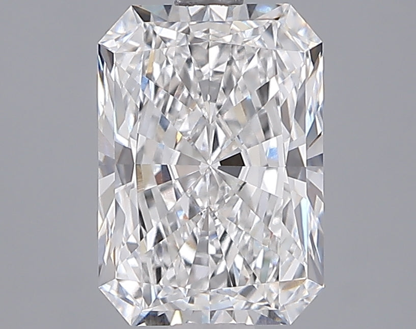 2.04 Carat Radiant Shaped, Ideal Cut, D Color, VVS1 Clarity, IGI Certified Lab Grown Diamond
