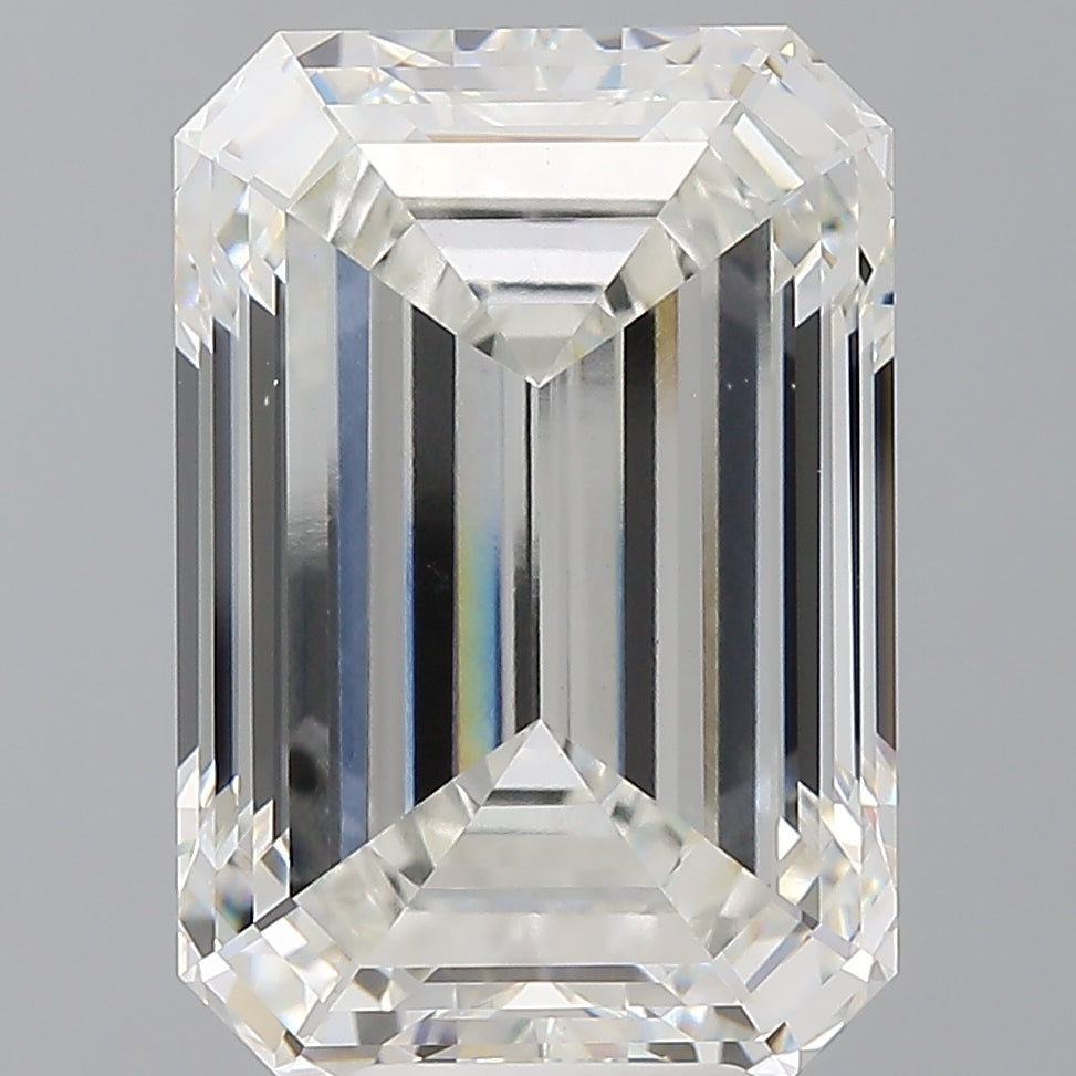9.03 Carat Emerald Shaped, Ideal Cut, F Color, VS1 Clarity, IGI Certified Lab Grown Diamond