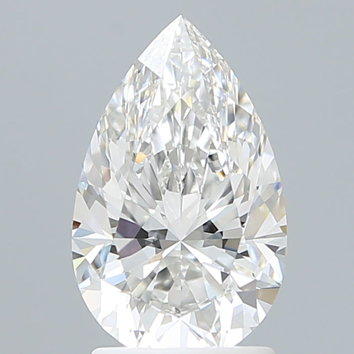 2.10 Carat Pear Shaped, Excellent Cut, F Color, VVS2 Clarity, IGI Certified Lab Grown Diamond