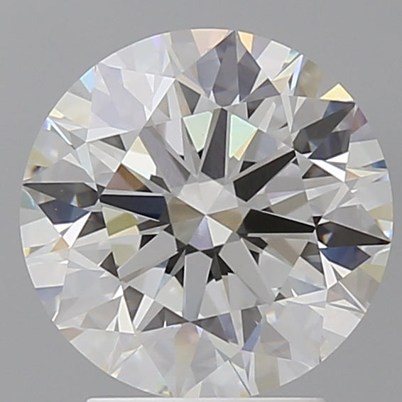 3.07 Carat Round Shaped, Ideal Cut, F Color, VVS2 Clarity, IGI Certified Lab Grown Diamond