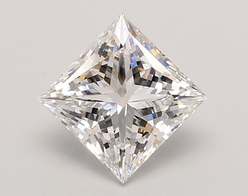 2.04 Carat Princess Shaped, Ideal Cut, E Color, VVS1 Clarity, IGI Certified Lab Grown Diamond