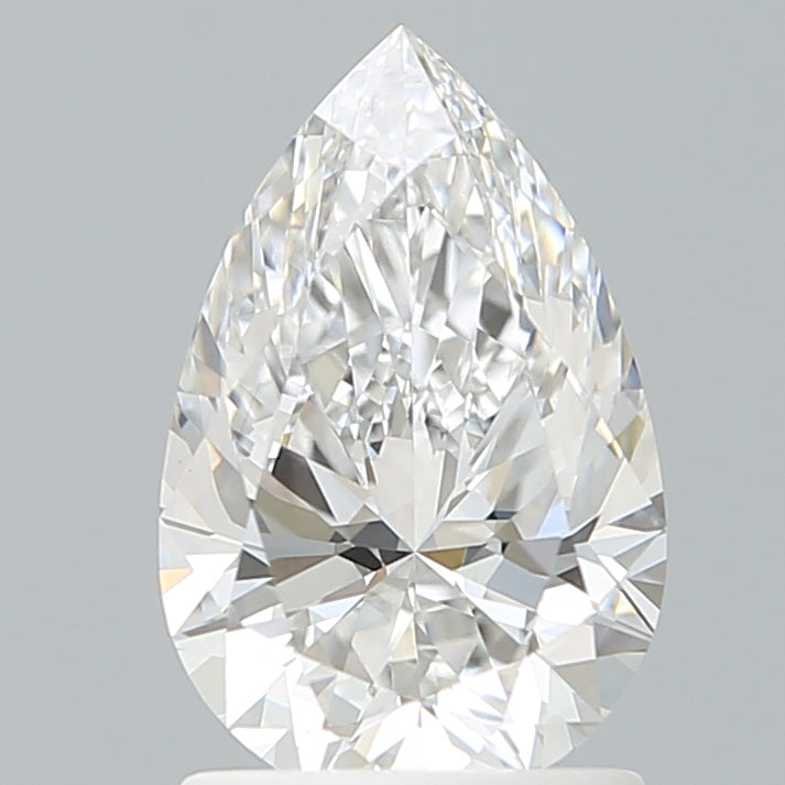 1.55 Carat Pear Shaped, Ideal Cut, E Color, VS1 Clarity, IGI Certified Lab Grown Diamond