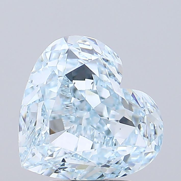 4.82 Carat Heart Shaped, Ideal Cut, VVS2 Clarity, IGI Certified Lab Grown Diamond