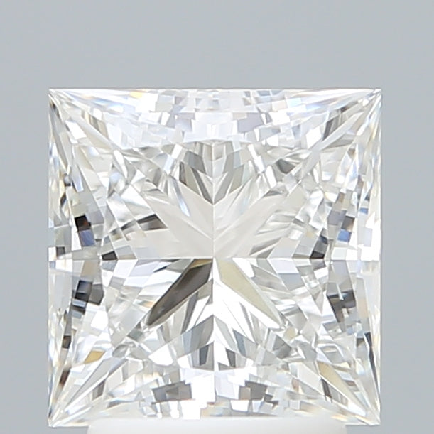 2.75 Carat Princess Shaped, Ideal Cut, E Color, VVS2 Clarity, IGI Certified Lab Grown Diamond