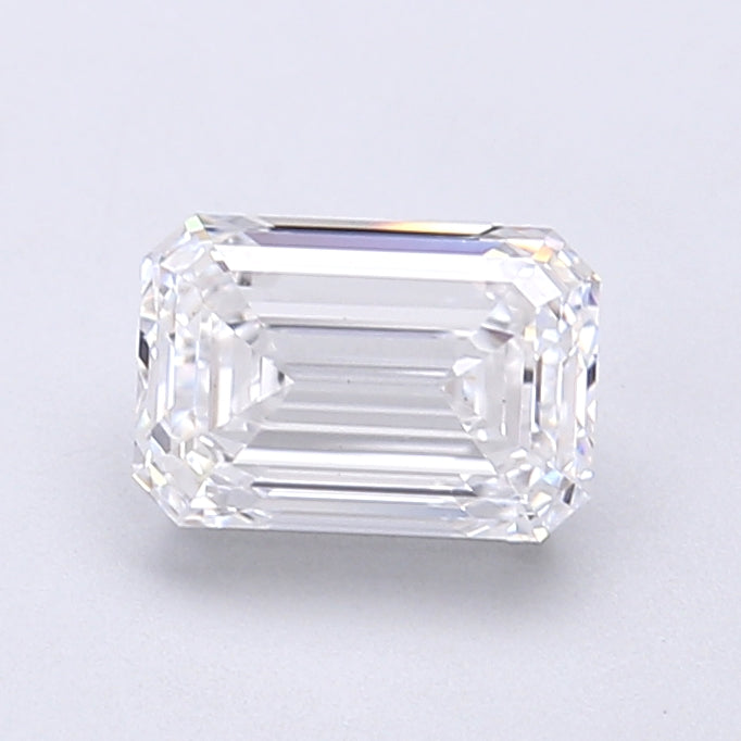 1.38 Carat Emerald Shaped, Very Good Cut, D Color, VS1 Clarity, IGI Certified Lab Grown Diamond
