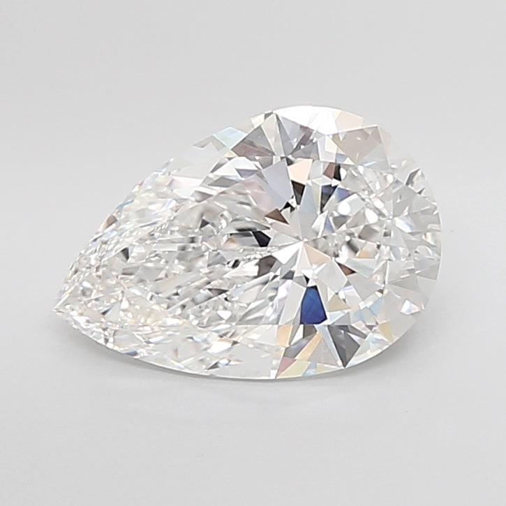 5.02 Carat Pear Shaped, Excellent Cut, E Color, VVS2 Clarity, IGI Certified Lab Grown Diamond