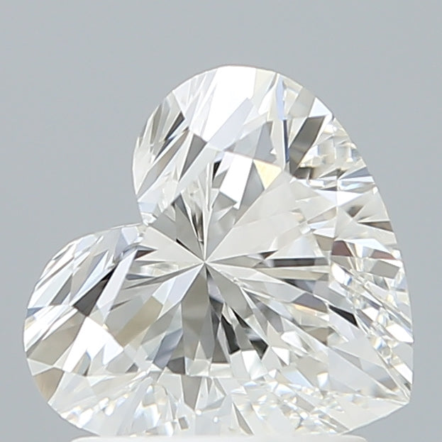 1.60 Carat Heart Shaped, Ideal Cut, F Color, VVS1 Clarity, IGI Certified Lab Grown Diamond