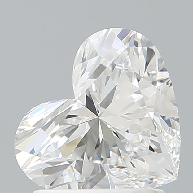 1.53 Carat Heart Shaped, Ideal Cut, E Color, VVS2 Clarity, IGI Certified Lab Grown Diamond