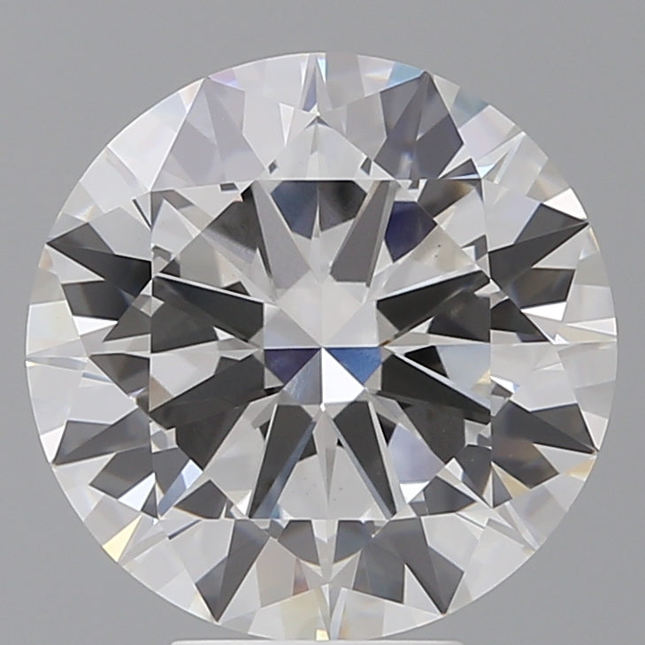 6.02 Carat Round Shaped, Excellent Cut, E Color, VVS2 Clarity, IGI Certified Lab Grown Diamond