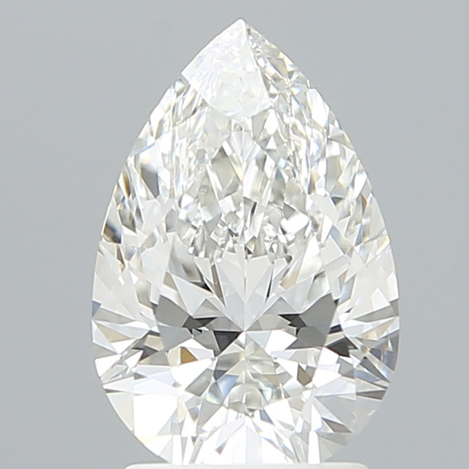 2.08 Carat Pear Shaped, Ideal Cut, E Color, VVS2 Clarity, IGI Certified Lab Grown Diamond