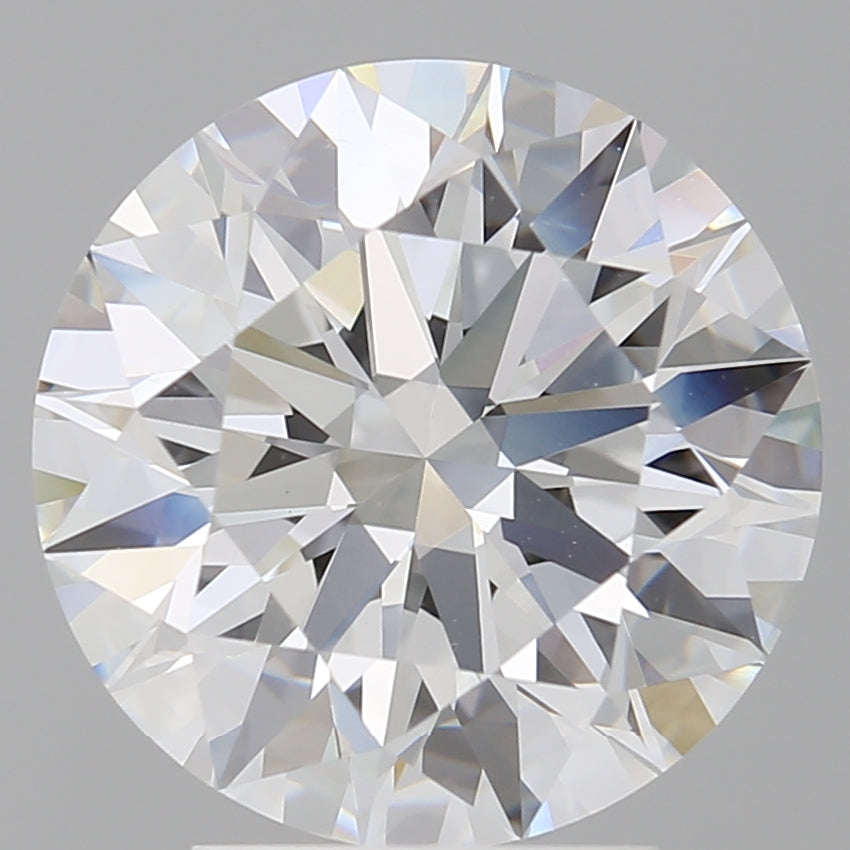 4.04 Carat Round Shaped, Ideal Cut, E Color, VVS2 Clarity, IGI Certified Lab Grown Diamond