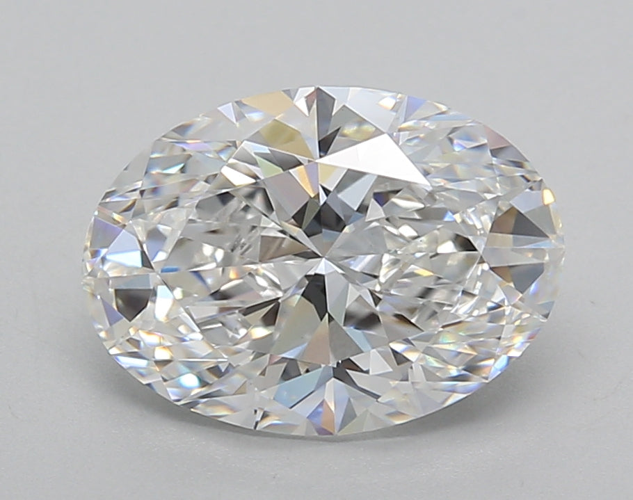 2.69 Carat Oval Shaped, Excellent Cut, D Color, VVS2 Clarity, IGI Certified Lab Grown Diamond