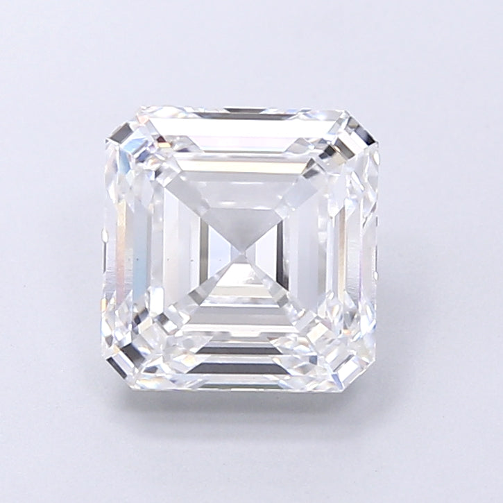 3.06 Carat Asscher Shaped, Very Good Cut, D Color, VVS1 Clarity, IGI Certified Lab Grown Diamond
