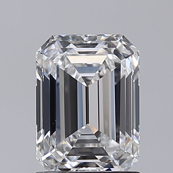 1.50 Carat Emerald Shaped, Very Good Cut, D Color, VVS2 Clarity, IGI Certified Lab Grown Diamond