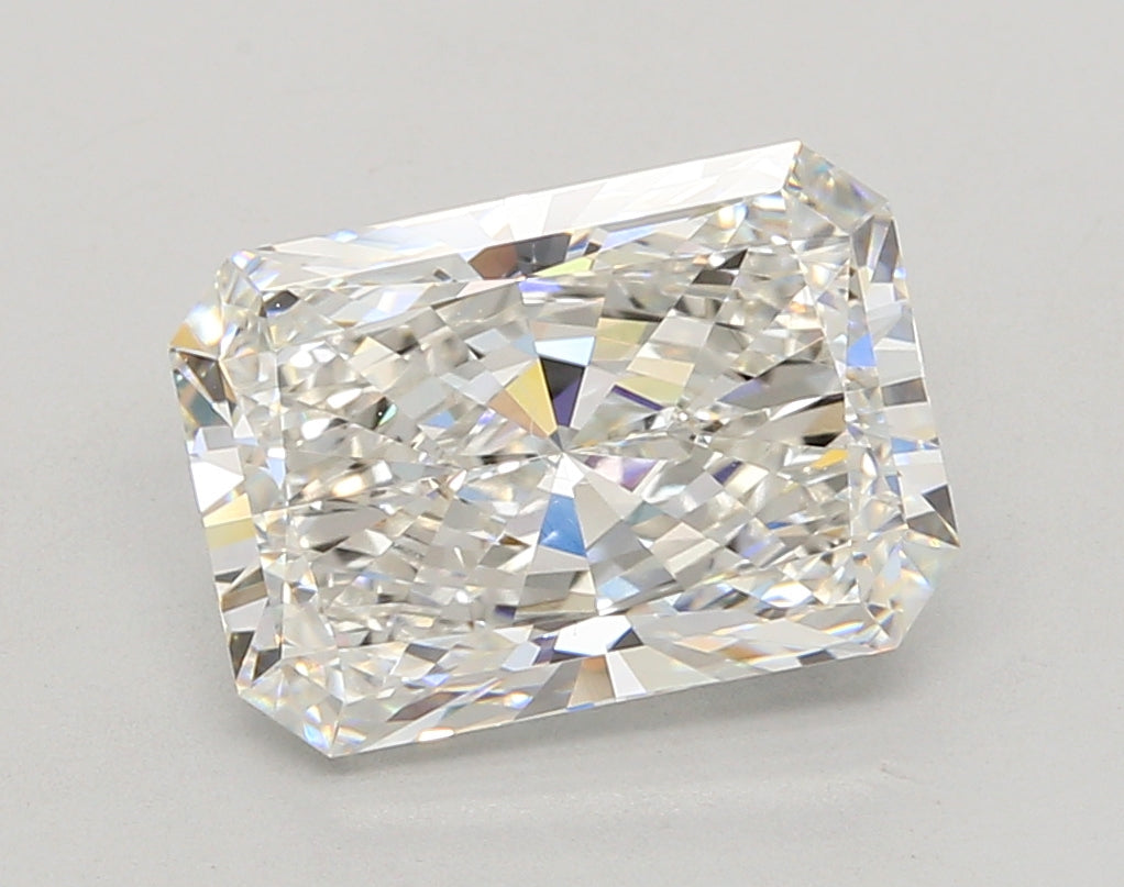 4.05 Carat Radiant Shaped, Ideal Cut, E Color, VVS2 Clarity, IGI Certified Lab Grown Diamond
