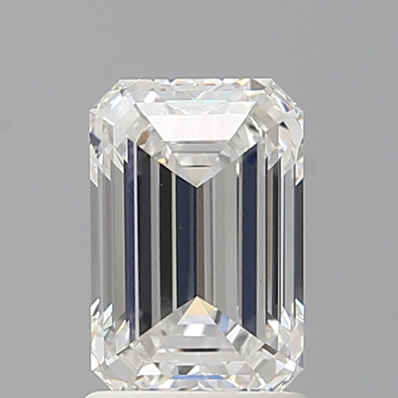 1.57 Carat Emerald Shaped, Ideal Cut, D Color, VVS2 Clarity, IGI Certified Lab Grown Diamond