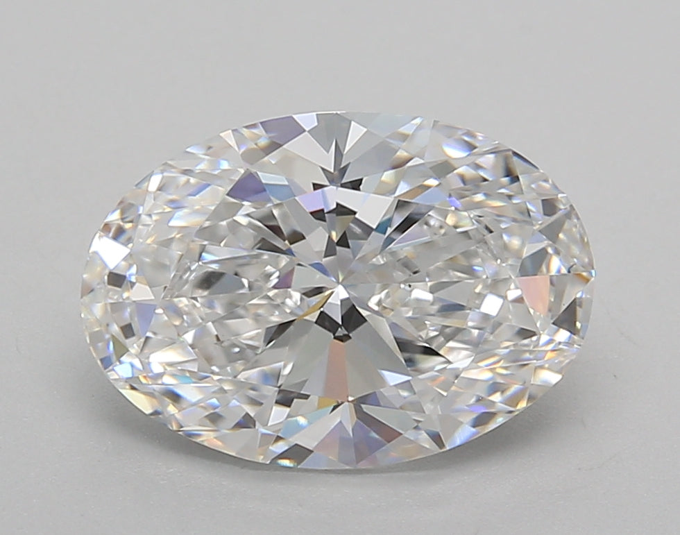 3.01 Carat Oval Shaped, Excellent Cut, D Color, VS1 Clarity, IGI Certified Lab Grown Diamond