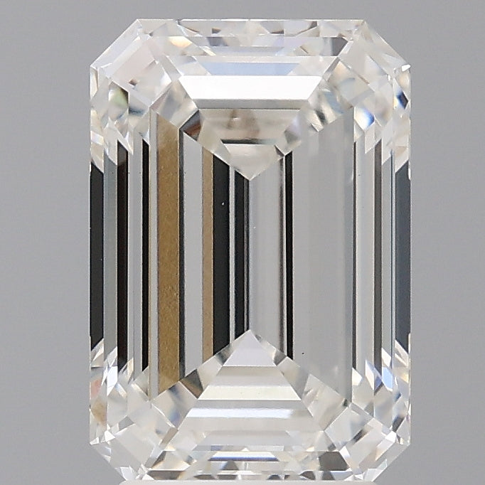 3.51 Carat Emerald Shaped, Ideal Cut, F Color, VVS2 Clarity, IGI Certified Lab Grown Diamond