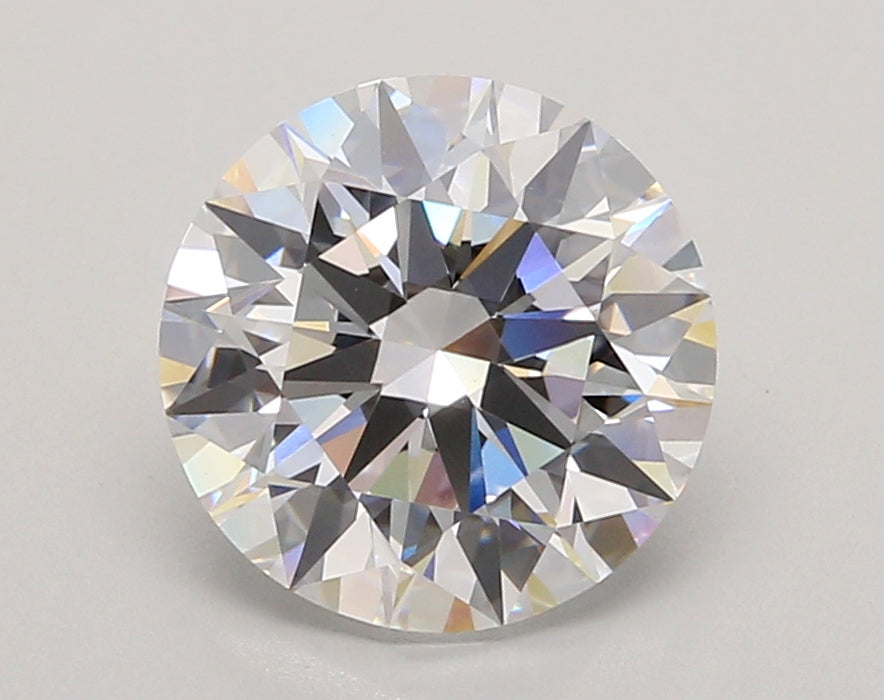 3.04 Carat Round Shaped, Ideal Cut, D Color, VVS2 Clarity, IGI Certified Lab Grown Diamond