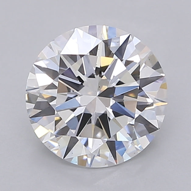 2.00 Carat Round Shaped, Excellent Cut, D Color, VS2 Clarity, IGI Certified Lab Grown Diamond