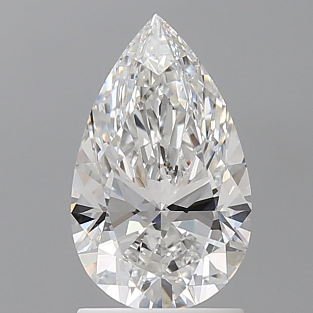 1.60 Carat Pear Shaped, Ideal Cut, E Color, VVS2 Clarity, IGI Certified Lab Grown Diamond