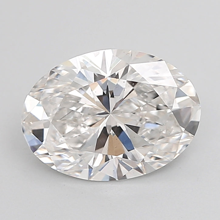 2.39 Carat Oval Shaped, Ideal Cut, F Color, VVS2 Clarity, IGI Certified Lab Grown Diamond