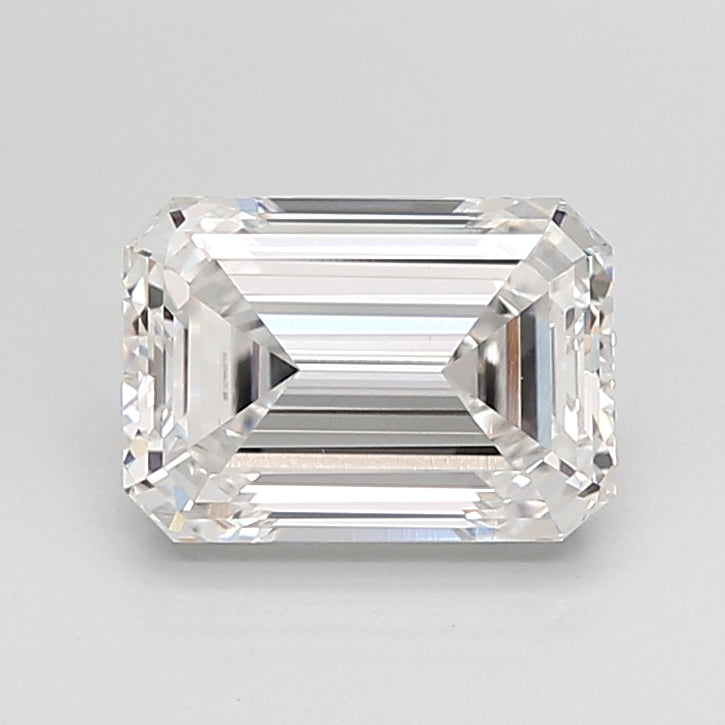 2.51 Carat Emerald Shaped, Ideal Cut, E Color, VVS2 Clarity, IGI Certified Lab Grown Diamond